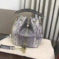Bvlgari Serpenti Forever Small Bucket bag Grey Karung Leather
