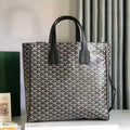 Goyard 2026 Voltaire Bag 38cm Black Goyardine Canvas