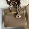 Hermes 2026 Birkin 25cm Etoupe Togo Leather Best Version