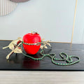 Chanel 2026 Minaudiere Apple Bag Red Lacquered Metal And Glass Enamel