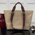 Gucci 2026 Tote Bag 36cm Sand Brown Canvas