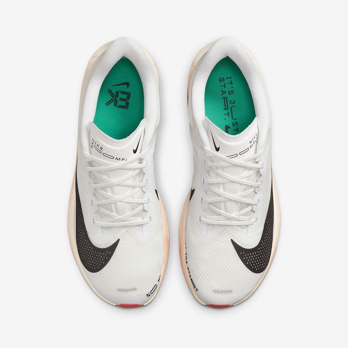 Nike ZoomX White Black Orange Running Shoes