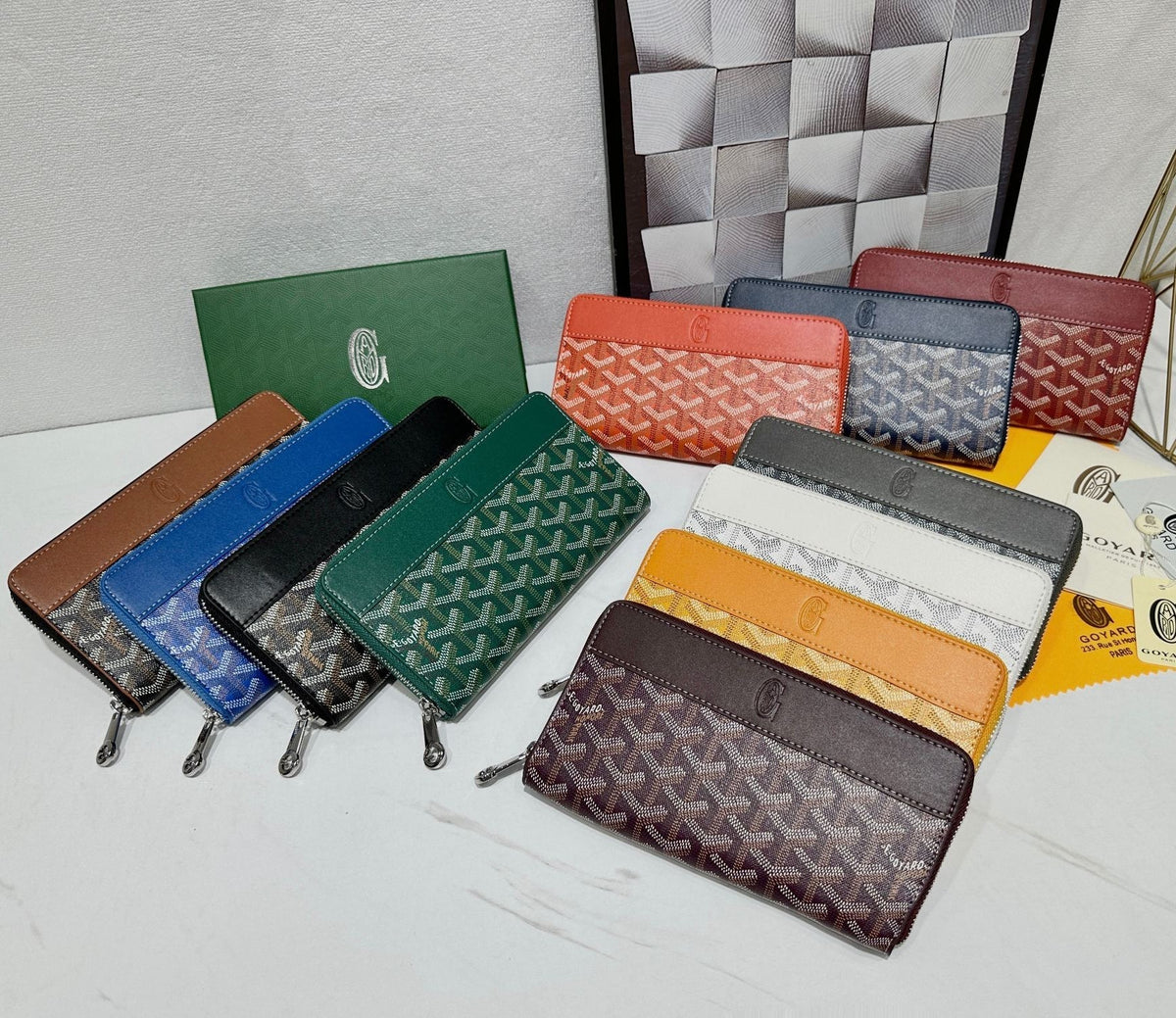 Goyard 2026 Mattignon Large Wallet 20cm Cowhide Canvas 138392