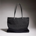 Gucci 2026 NY Large Tote Bag 42cm Black Canvas Leather