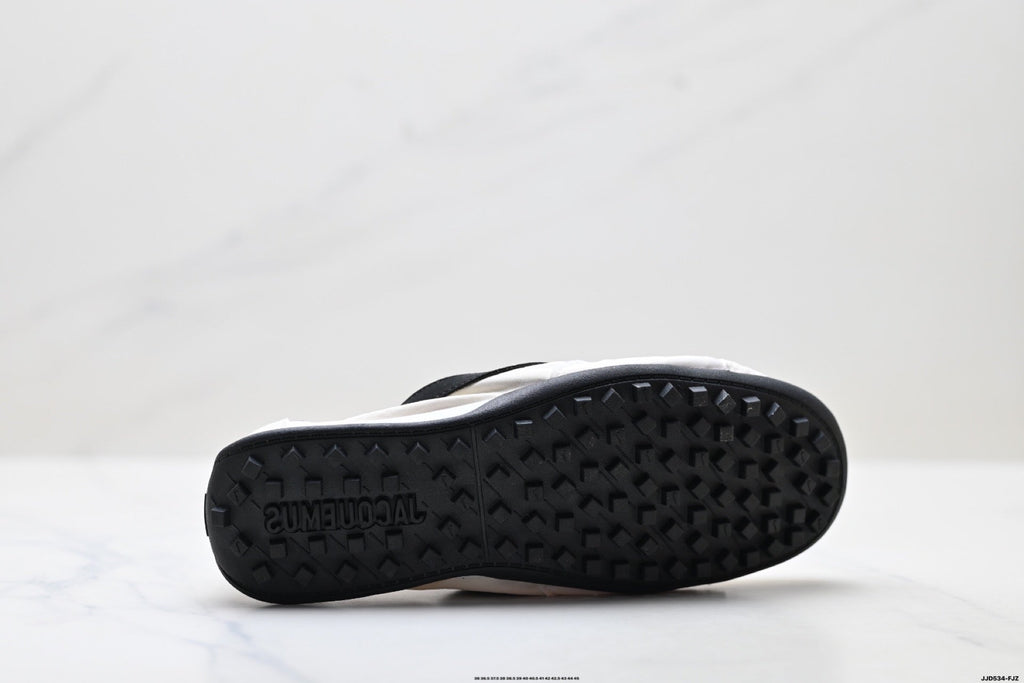 Jacquemus x Nike Jacumoon Low-Top Sneakers, White and Black