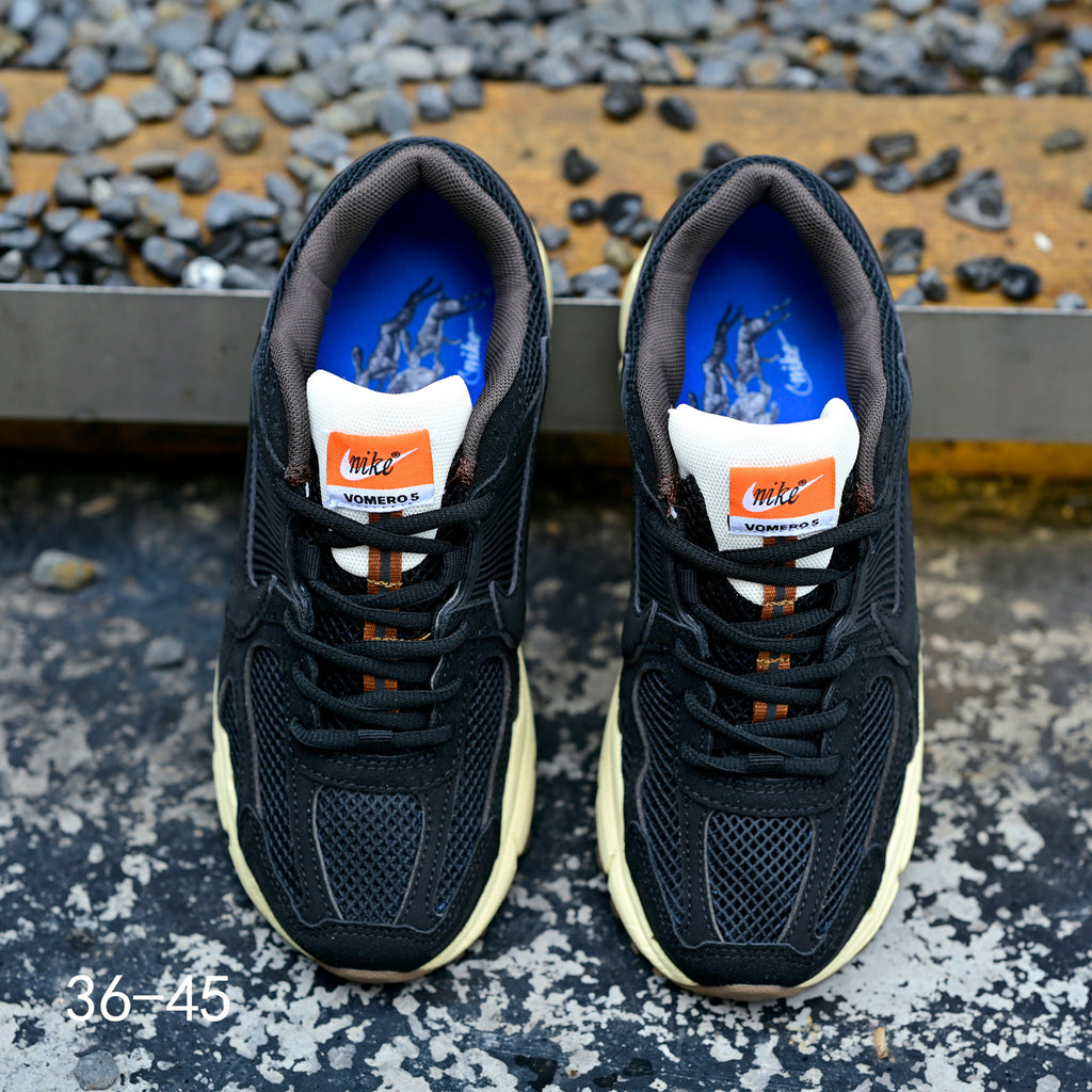 Nike Air Zoom Vomero 5 Sneakers in Black and Cream