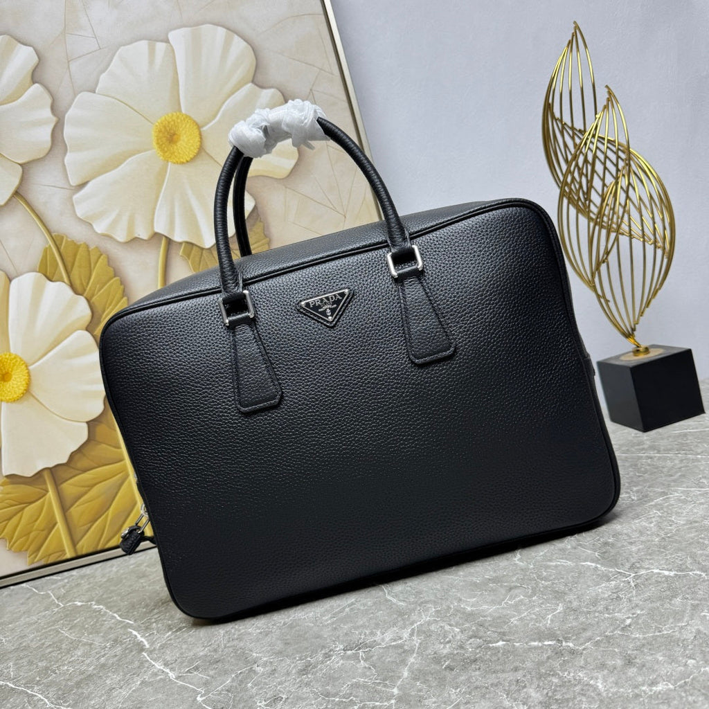 Prada 2026 Sienna Bag Brown Black Calfskin 345782