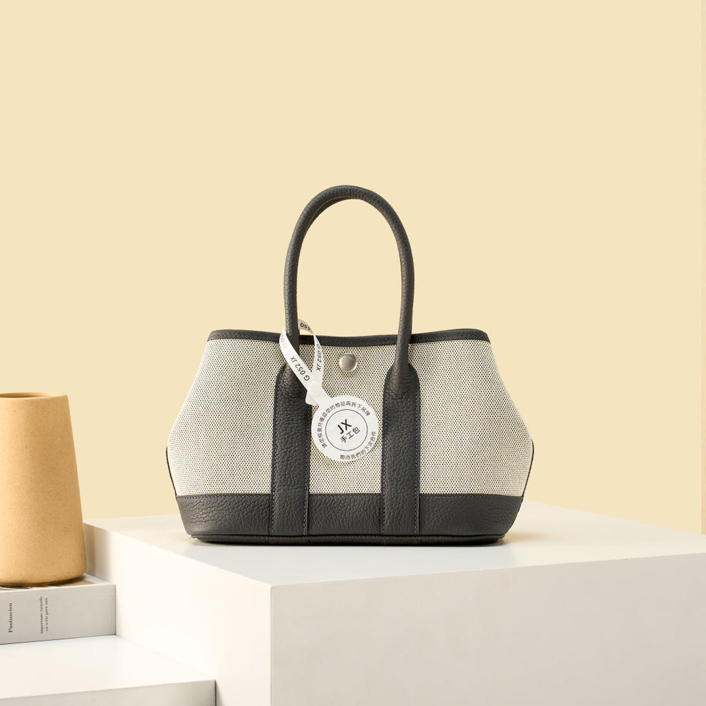 High-end Hermes 2026 Garden Party 23cm Bag Dutch Leather Canvas