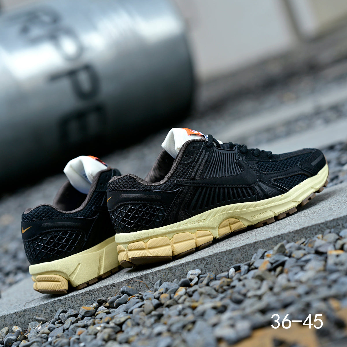 Nike Air Zoom Vomero 5 Sneakers in Black and Cream