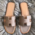 HERM Oran Sandals In Taupe Swift Leather