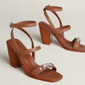 HERM Ivresse 65 Sandals in Brown Leather