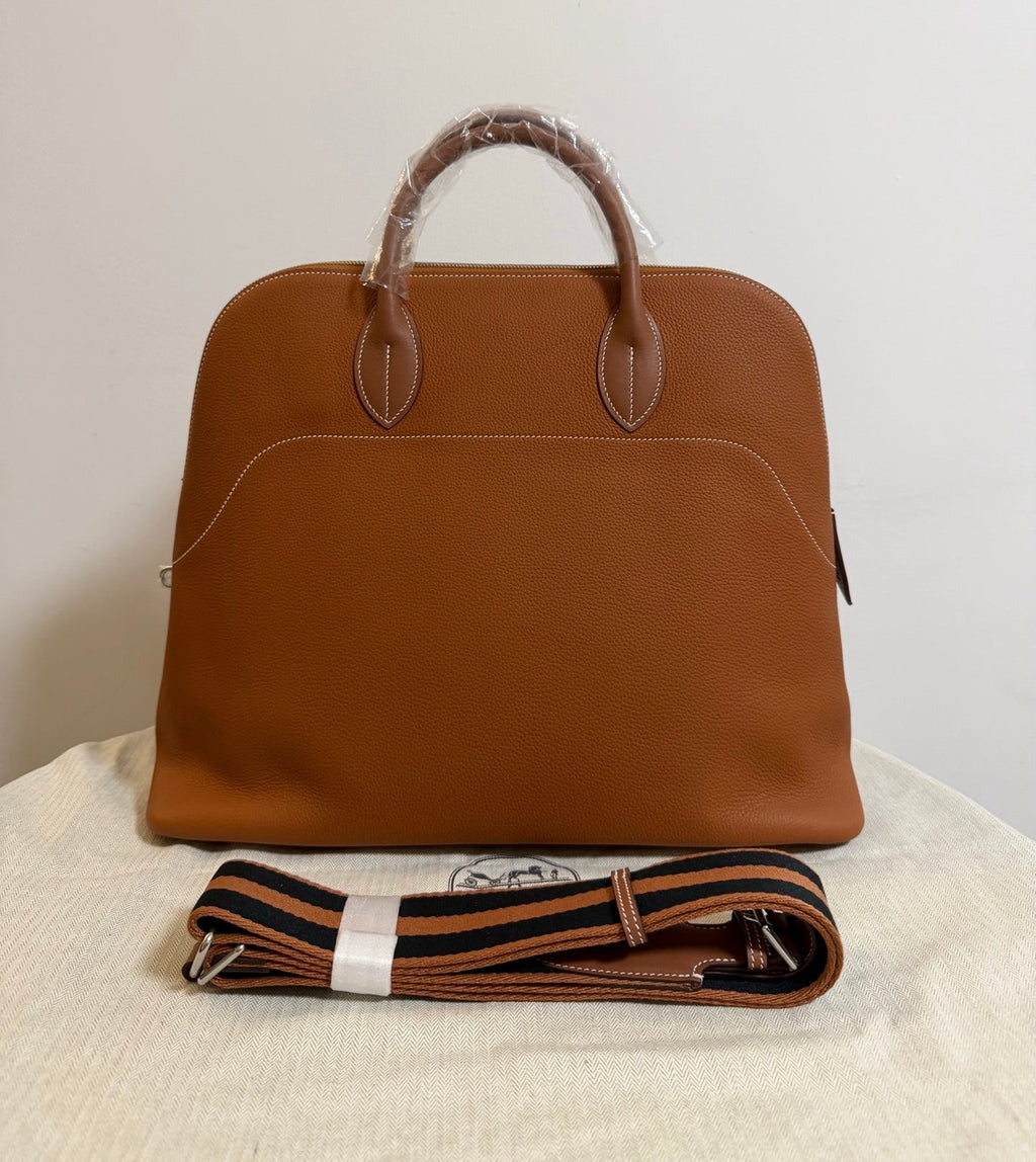 High-end Hermes 2026 Bolide Bowling Bag 40cm Togo Leather