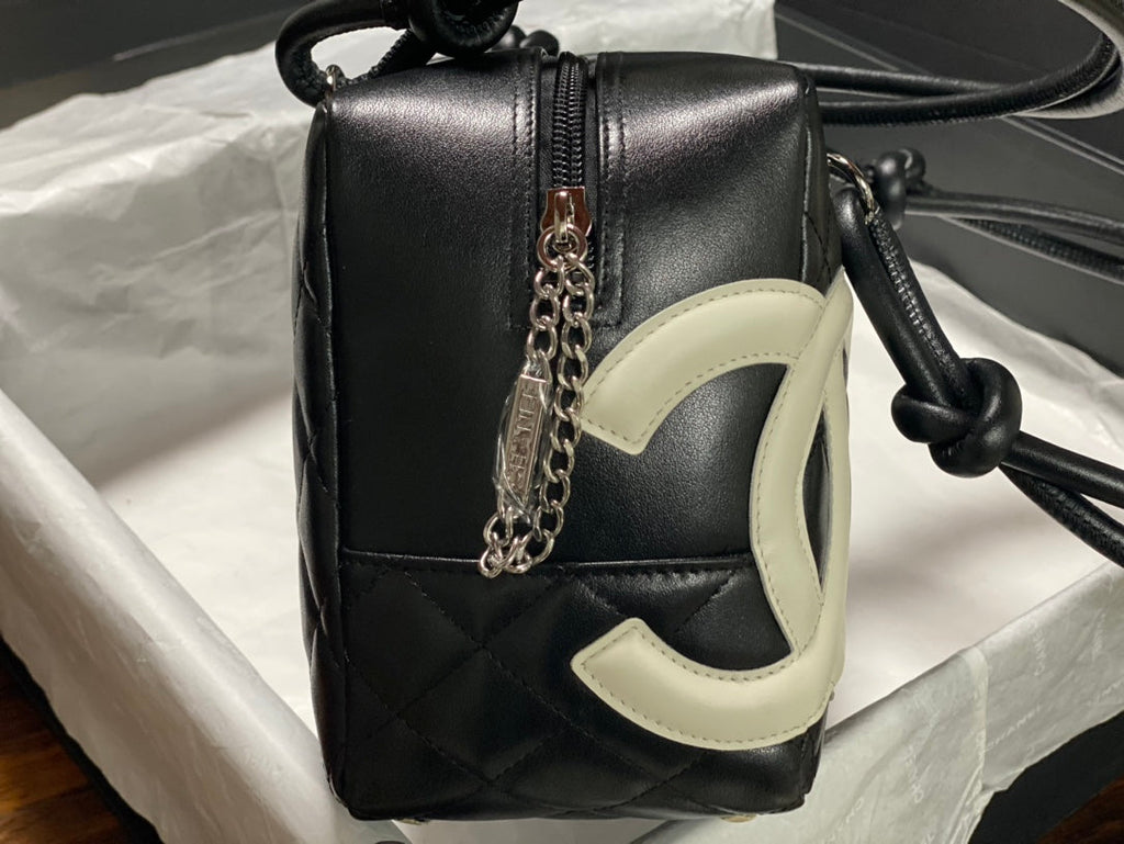 Chanel 2026 Cambon Ligne Bowler Bag 18cm Quilted Leather 348252