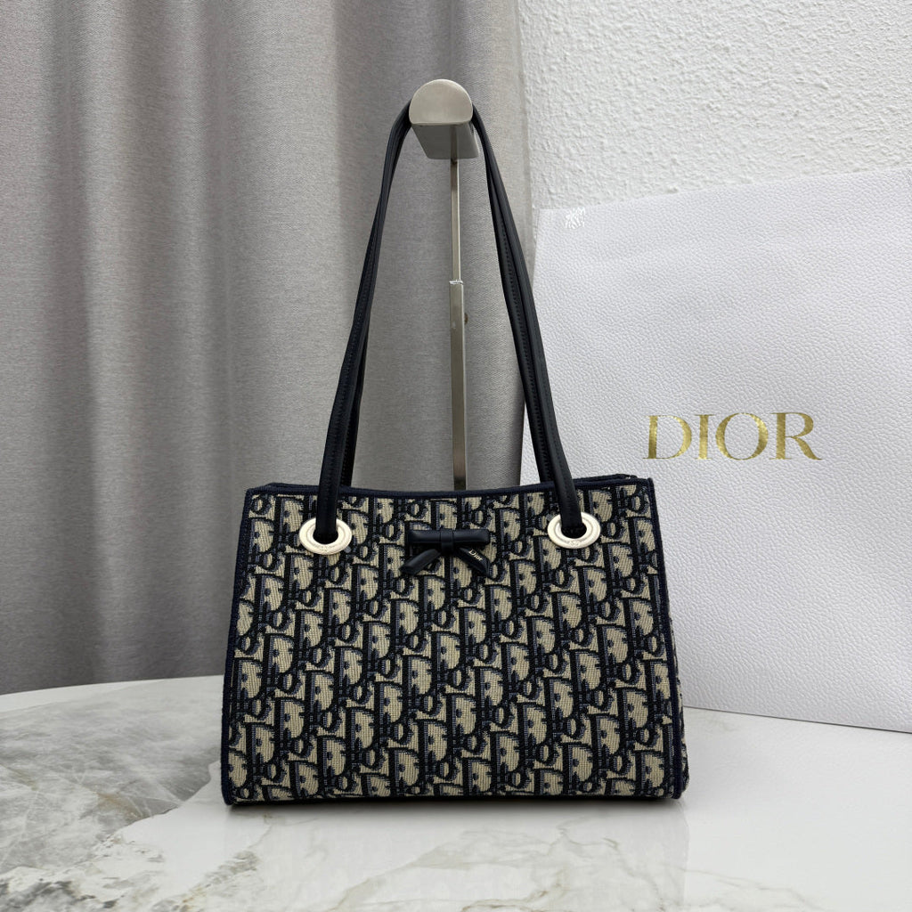 Dior 2026 Promenade Bag 27cm Canvas Suede Leather