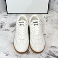 RETRO SNEAKERS IN WHITE SMOOTH LAMBSKIN