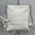 Dior 2026 Trianon Bag 21cm White Lambskin 286606