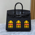 High-end Hermes 2026 Birkin Faubourg 20cm Midnight Black Matte Alligator