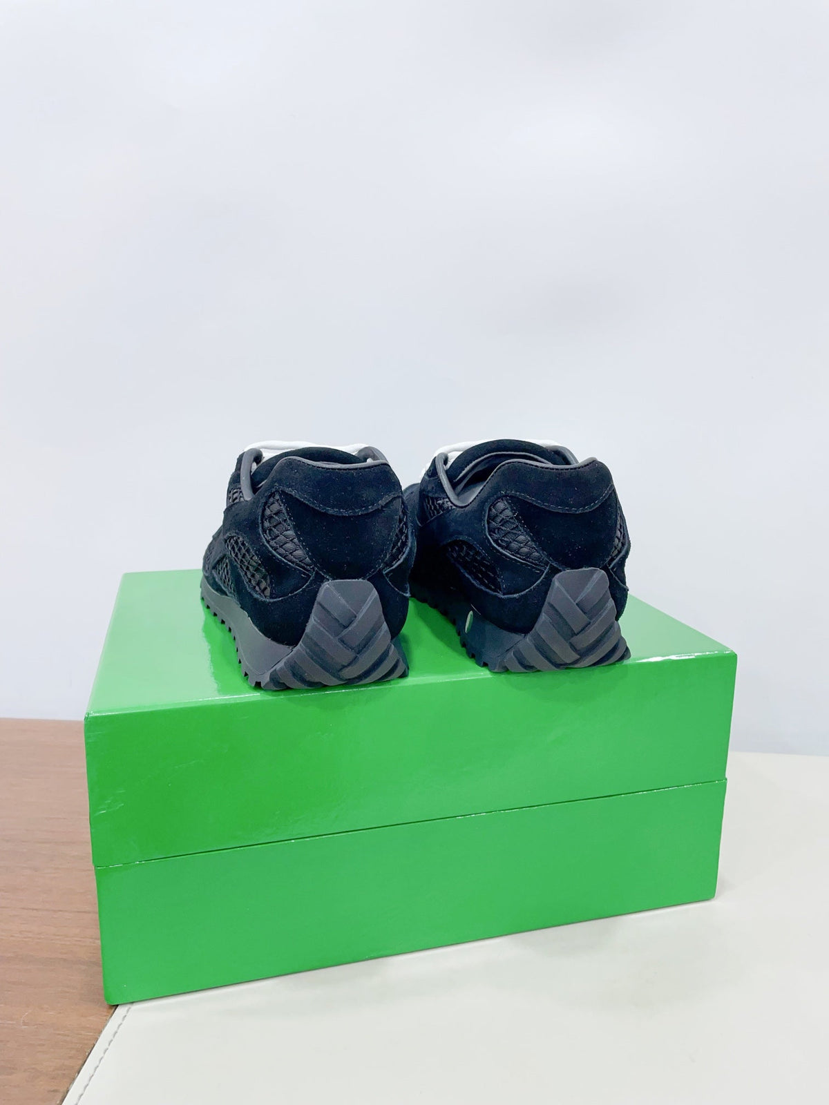 ORBIT SNEAKER IN BLACK SUEDE AND TECHNICAL MESH