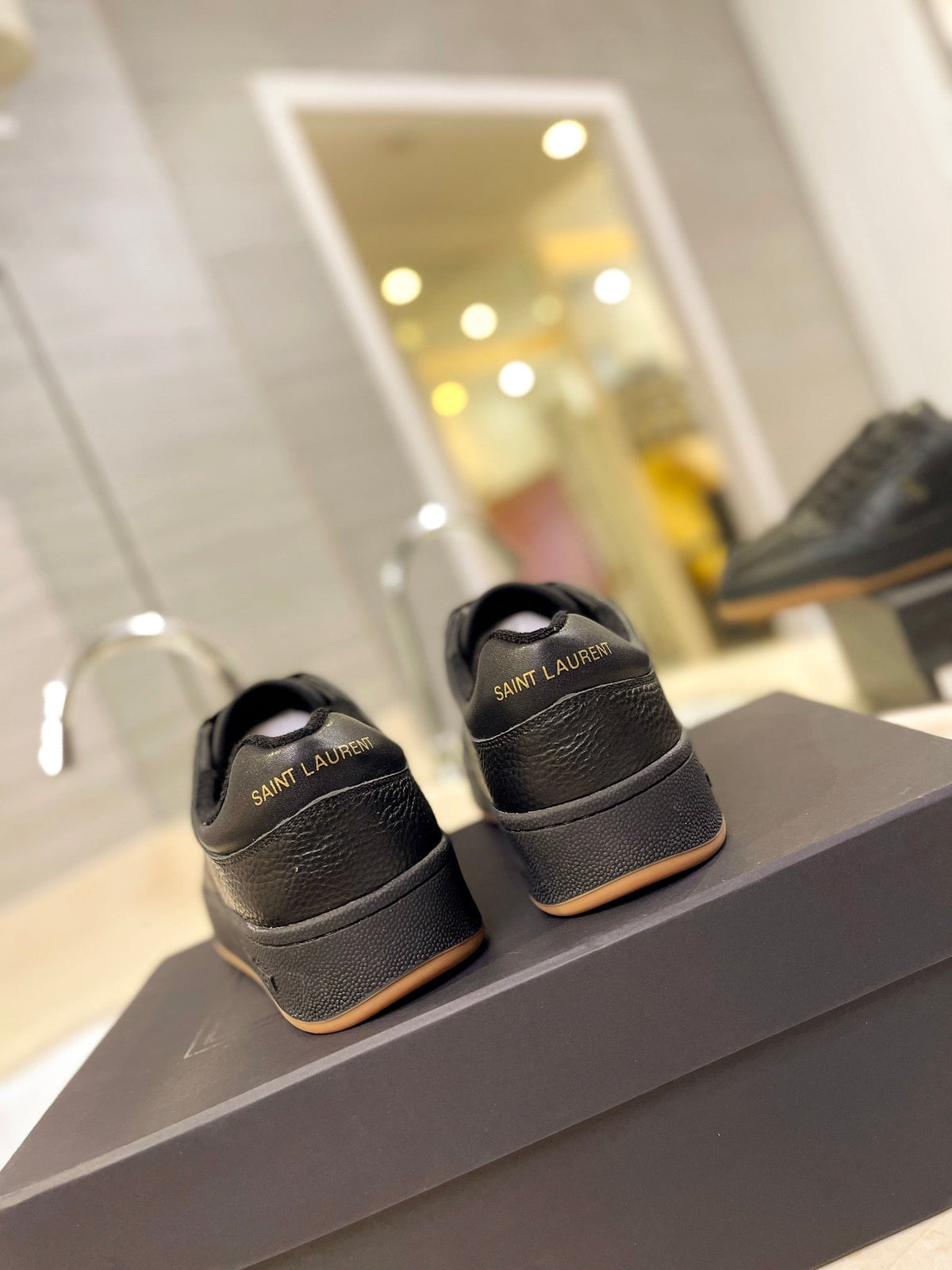 SL SL/61 SNEAKERS BLACK PERFORATED CALFSKIN