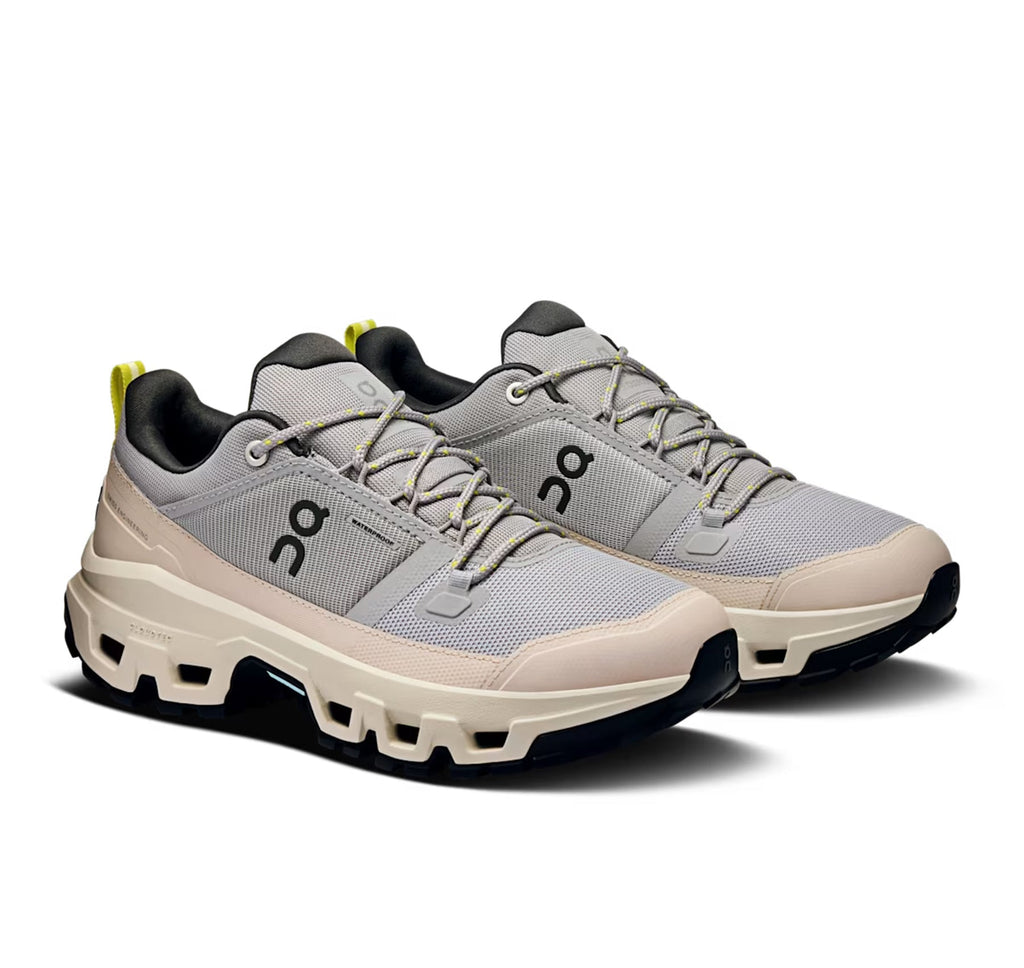 ON Women's Cloudrock Low Waterproof Alloy/Ice